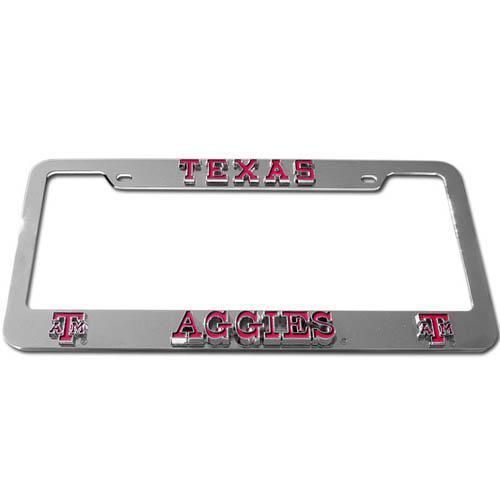 NCAA - Texas A & M Aggies Deluxe Tag Frame-Automotive Accessories,Tag Frames,Deluxe Tag Frames,College Deluxe Tag Frames-JadeMoghul Inc.