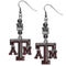 NCAA - Texas A & M Aggies Euro Bead Earrings-Jewelry & Accessories,Earrings,Euro Bead Earrings,College Euro Bead Earrings-JadeMoghul Inc.