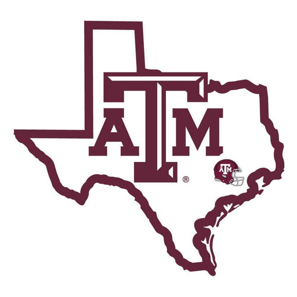 NCAA - Texas A & M Aggies Home State Decal-Automotive Accessories,Decals,Home State Decals,College Home State Decals-JadeMoghul Inc.