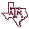 NCAA - Texas A & M Aggies Home State Decal-Automotive Accessories,Decals,Home State Decals,College Home State Decals-JadeMoghul Inc.