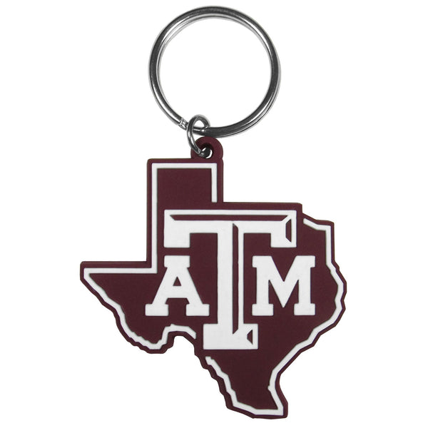 NCAA - Texas A & M Aggies Home State Flexi Key Chain-Key Chains,College Key Chains,College Home State Flexi Key Chains-JadeMoghul Inc.