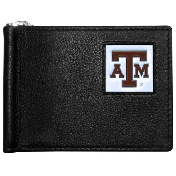 NCAA - Texas A & M Aggies Leather Bill Clip Wallet-Wallets & Checkbook Covers,Bill Clip Wallets,College Bill Clip Wallets-JadeMoghul Inc.