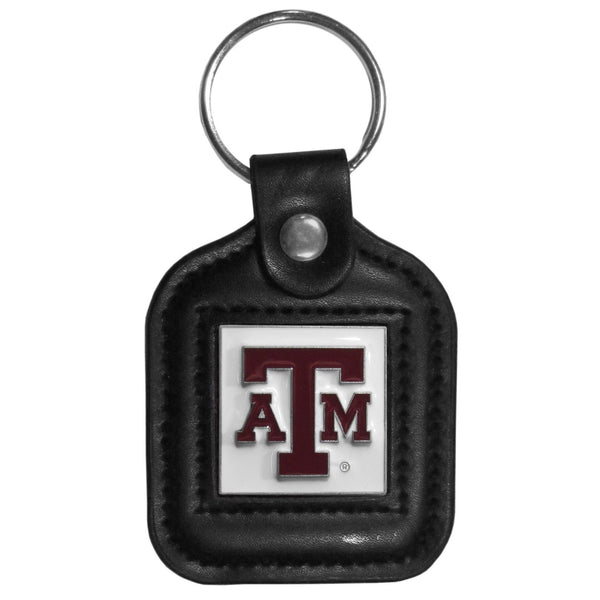 NCAA - Texas A & M Aggies Square Leatherette Key Chain-Key Chains,Leatherette Key Chains,College Leatherette Key Chains-JadeMoghul Inc.