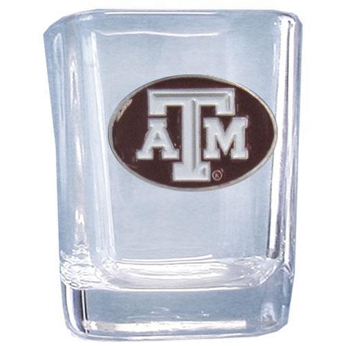 NCAA - Texas A & M Aggies Square Shot Glass-Beverage Ware,Shot Glasses,Square Shot Glasses,College Square Shot Glasses-JadeMoghul Inc.