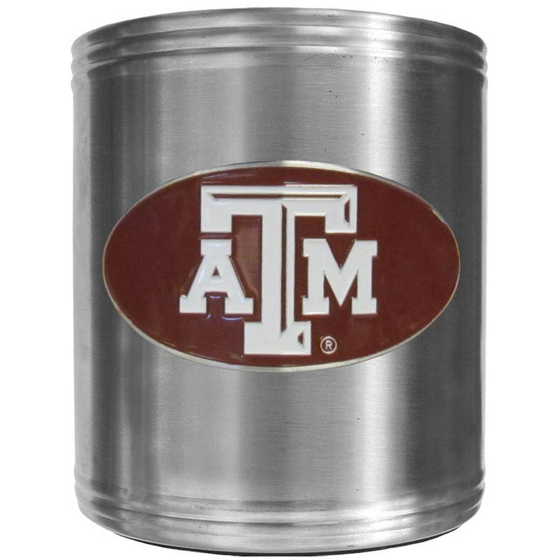 NCAA - Texas A & M Aggies Steel Can Cooler-Beverage Ware,Can Coolers,College Can Coolers-JadeMoghul Inc.