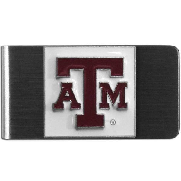 NCAA - Texas A & M Aggies Steel Money Clip-Wallets & Checkbook Covers,Money Clips,Steel Money Clips,College Steel Money Clips-JadeMoghul Inc.