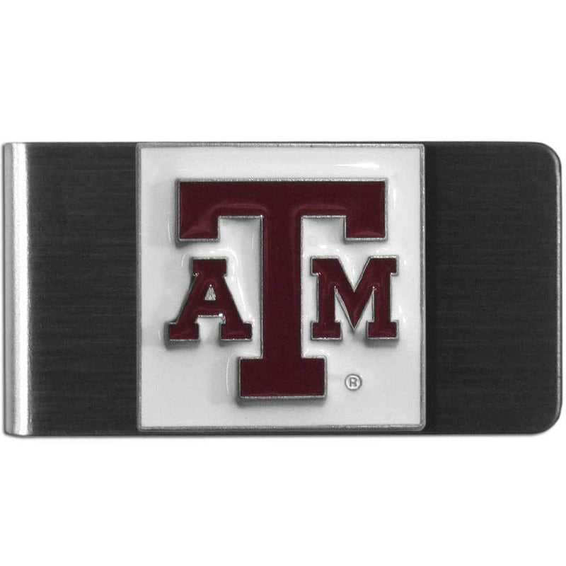NCAA - Texas A & M Aggies Steel Money Clip-Wallets & Checkbook Covers,Money Clips,Steel Money Clips,College Steel Money Clips-JadeMoghul Inc.