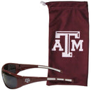 NCAA - Texas A & M Aggies Sunglass and Bag Set-Sunglasses, Eyewear & Accessories,Sunglass and Accessory Sets,Sunglass and Bag Sets,College Sunglass and Bag Sets-JadeMoghul Inc.