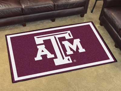 4x6 Rug NCAA Texas A&M 4'x6' Plush Rug