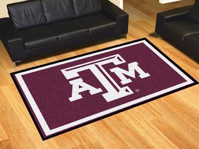 5x8 Rug NCAA Texas A&M 5'x8' Plush Rug