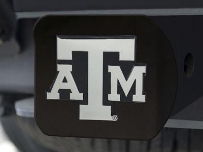 Trailer Hitch Covers NCAA Texas A&M Black Hitch Cover 4 1/2"x3 3/8"
