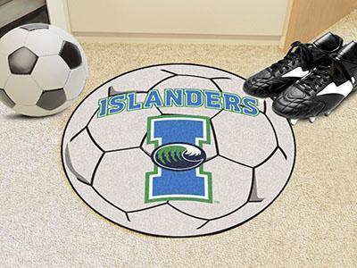 Round Entry Rugs NCAA Texas A&M University Corpus Christi Soccer Ball 27" diameter