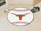 Round Area Rugs NCAA Texas Baseball Mat 27" diameter