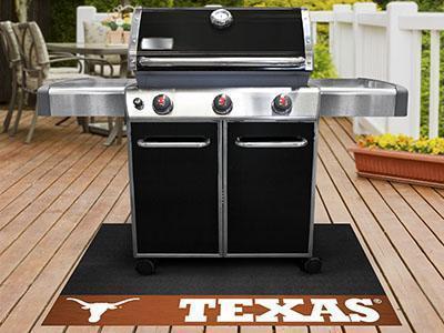 BBQ Grill Mat NCAA Texas Grill Tailgate Mat 26"x42"