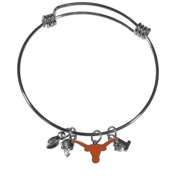 NCAA - Texas Longhorns Charm Bangle Bracelet-Jewelry & Accessories,Bracelets,Charm Bangle Bracelets,College Charm Bangle Bracelets-JadeMoghul Inc.