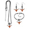 NCAA - Texas Longhorns Euro Bead Jewelry 3 piece Set-Jewelry & Accessories,College Jewelry,Texas Longhorns Jewelry-JadeMoghul Inc.