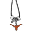 NCAA - Texas Longhorns Euro Bead Necklace-Jewelry & Accessories,Necklaces,Euro Bead Necklaces,College Euro Bead Necklaces-JadeMoghul Inc.