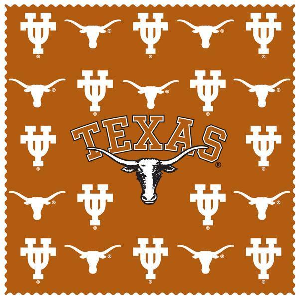 NCAA - Texas Longhorns Microfiber Cleaning Cloth-Sunglasses, Eyewear & Accessories,Microfiber Cleaning Cloths,College Microfiber Cleaning Cloths-JadeMoghul Inc.