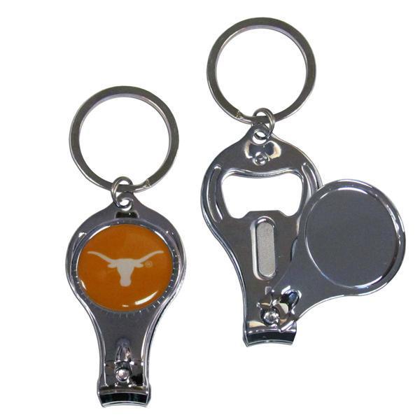 NCAA - Texas Longhorns Nail Care/Bottle Opener Key Chain-Key Chains,3 in 1 Key Chains,College 3 in 1 Key Chains-JadeMoghul Inc.