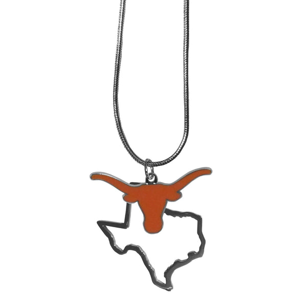 NCAA - Texas Longhorns State Charm Necklace-Jewelry & Accessories,Necklaces,State Charm Necklaces,College State Charm Necklaces-JadeMoghul Inc.