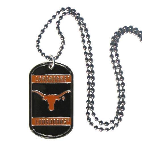 NCAA - Texas Longhorns Tag Necklace-Jewelry & Accessories,Necklaces,Tag Necklaces,College Tag Necklaces-JadeMoghul Inc.
