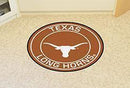 Round Outdoor Rugs NCAA Texas Roundel Mat 27" diameter