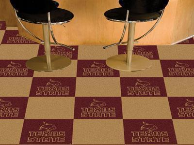 Carpet Flooring NCAA Texas State 18"x18" Carpet Tiles