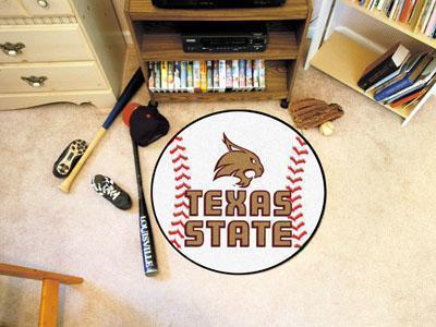 Round Rugs For Sale NCAA Texas State Baseball Mat 27" diameter