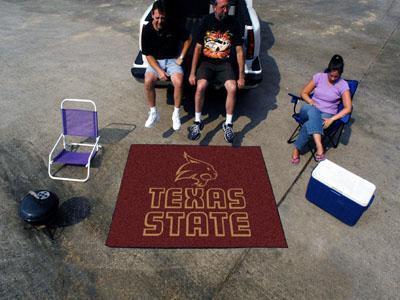 Grill Mat NCAA Texas State Tailgater Rug 5'x6'