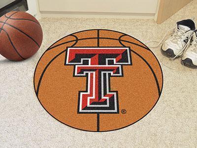 Round Rugs NCAA Texas Tech Basketball Mat 27" diameter