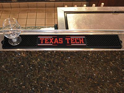 BBQ Grill Mat NCAA Texas Tech Drink Tailgate Mat 3.25"x24"