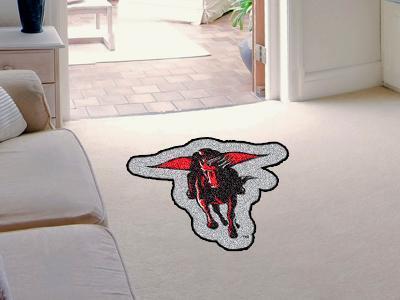 Custom Area Rugs NCAA Texas Tech Mascot Custom Shape Mat