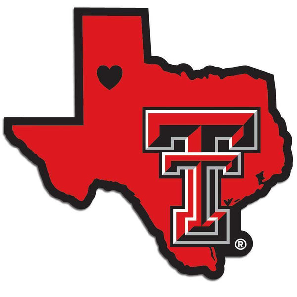NCAA - Texas Tech Raiders Home State Decal-Automotive Accessories,Decals,Home State Decals,College Home State Decals-JadeMoghul Inc.