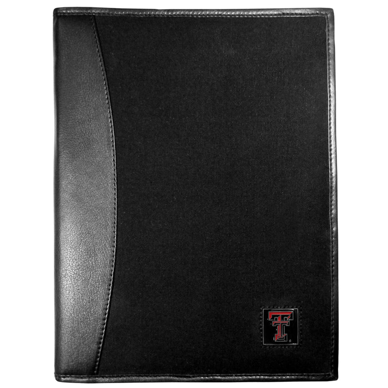 NCAA - Texas Tech Raiders Leather and Canvas Padfolio-Other Cool Stuff,Portfolios,College Embossed Logo-JadeMoghul Inc.