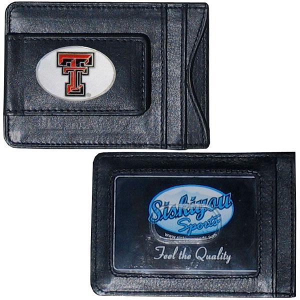 NCAA - Texas Tech Raiders Leather Cash & Cardholder-Wallets & Checkbook Covers,Cash & Cardholders,College Cash & Cardholders-JadeMoghul Inc.