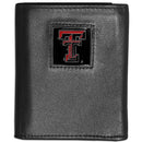 NCAA - Texas Tech Raiders Leather Tri-fold Wallet-Wallets & Checkbook Covers,Tri-fold Wallets,Tri-fold Wallets,College Tri-fold Wallets-JadeMoghul Inc.