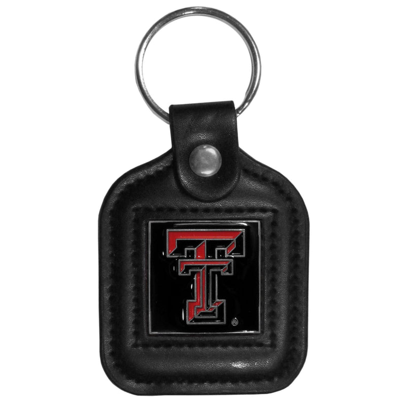 NCAA - Texas Tech Raiders Square Leatherette Key Chain-Key Chains,Leatherette Key Chains,College Leatherette Key Chains-JadeMoghul Inc.