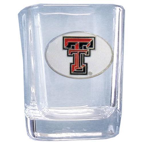 NCAA - Texas Tech Raiders Square Shot Glass-Beverage Ware,Shot Glasses,Square Shot Glasses,College Square Shot Glasses-JadeMoghul Inc.