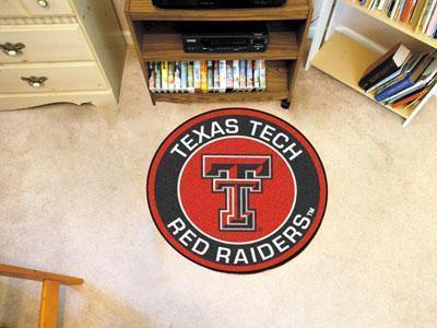 Round Area Rugs NCAA Texas Tech Roundel Mat 27" diameter