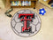 Round Indoor Outdoor Rugs NCAA Texas Tech Soccer Ball 27" diameter