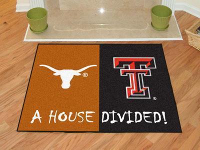 Large Area Rugs NCAA Texas  Tech House Divided Rug 33.75"x42.5"