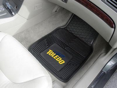 Car Floor Mats NCAA Toledo 2-pc Vinyl Front Car Mats 17"x27"