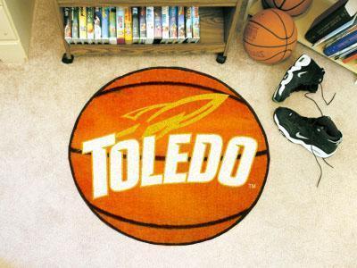 Round Rugs NCAA Toledo Basketball Mat 27" diameter