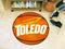 Round Rugs NCAA Toledo Basketball Mat 27" diameter