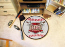 Round Area Rugs NCAA Troy Baseball Mat 27" diameter