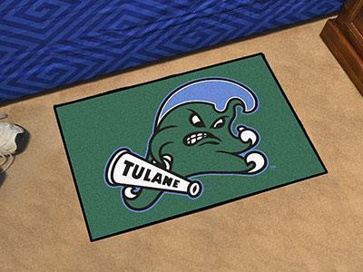 Living Room Rugs NCAA Tulane Starter Rug 19"x30"