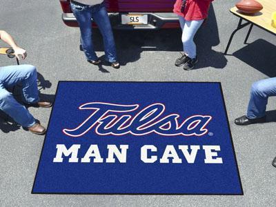 Grill Mat NCAA Tulsa Man Cave Tailgater Rug 5'x6'