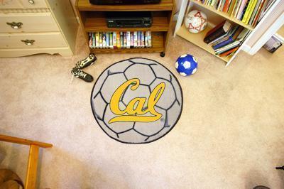 Small Round Rugs NCAA UC Berkeley Soccer Ball 27" diameter