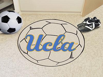 Small Round Rugs NCAA UCLA Soccer Ball 27" diameter