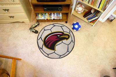 Small Round Rugs NCAA UL-Monroe Soccer Ball 27" diameter